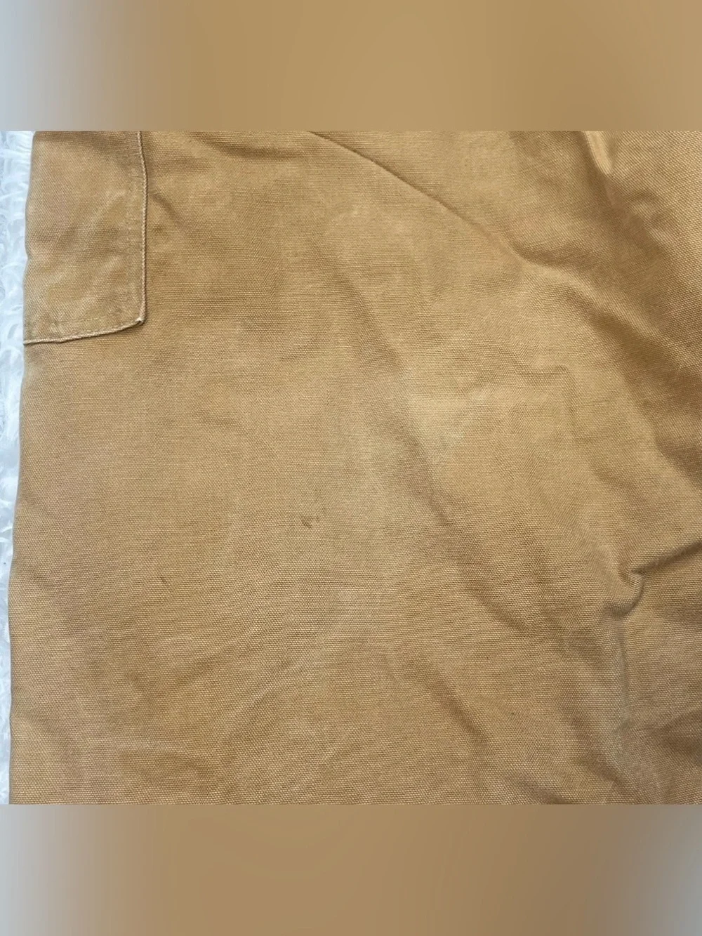 Vintage Carhartt Quilt Lined Bib Overalls Mens Sz 52x32 Brown Insulated Workwear